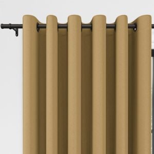 Abel Saffron Light-Blocking Curtains for Modern Workspaces