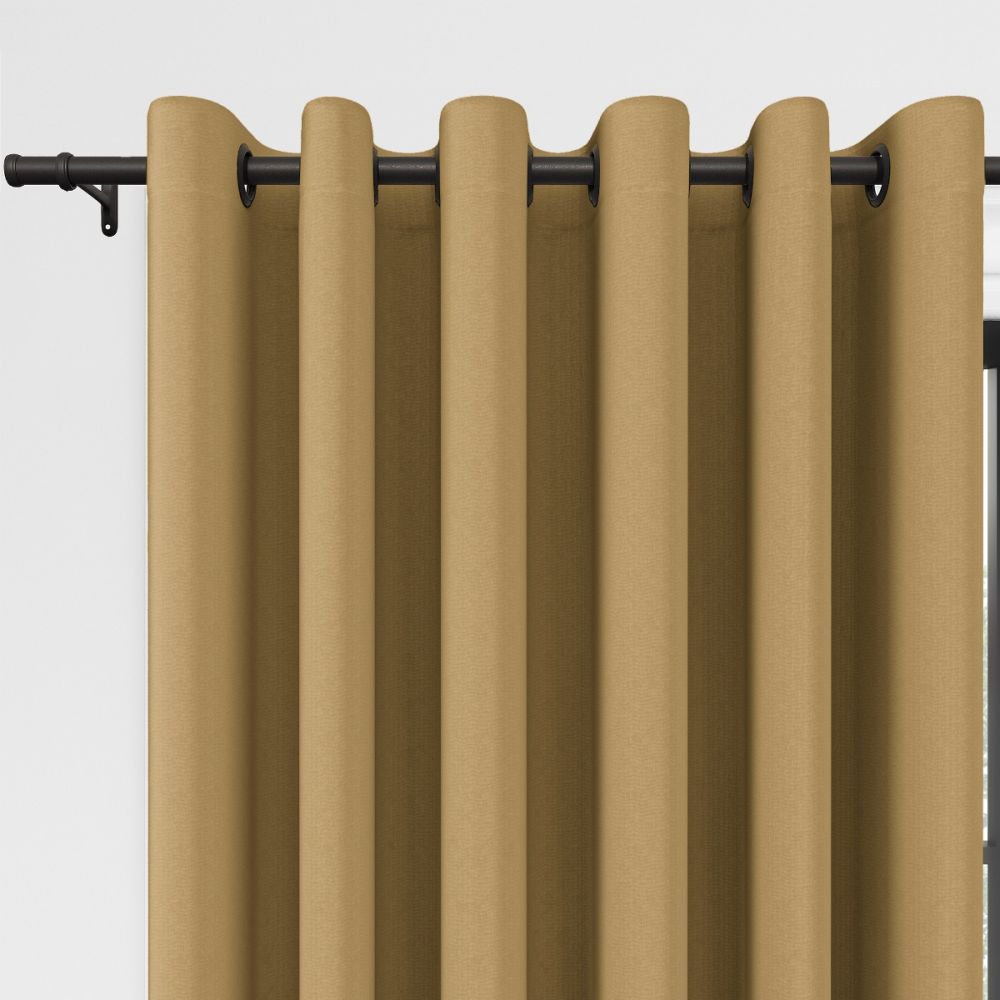 Abel Saffron Light-Blocking Curtains for Modern Workspaces