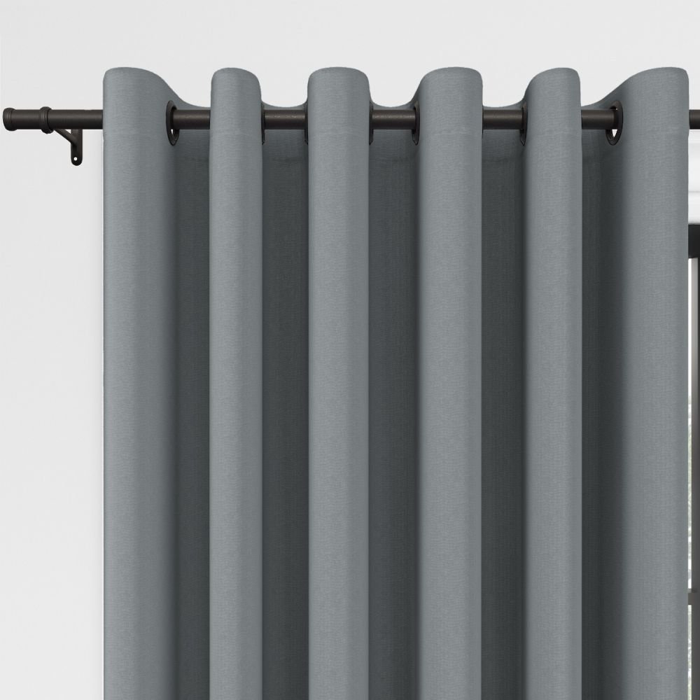 Abel Slate Premium Office Blackout Curtains
