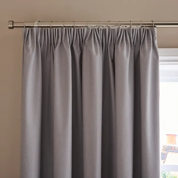 Berlin Blackout Pencil Pleat Curtains