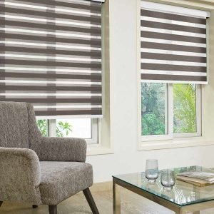 Walnut Faux Wood Blind -50mm Slat