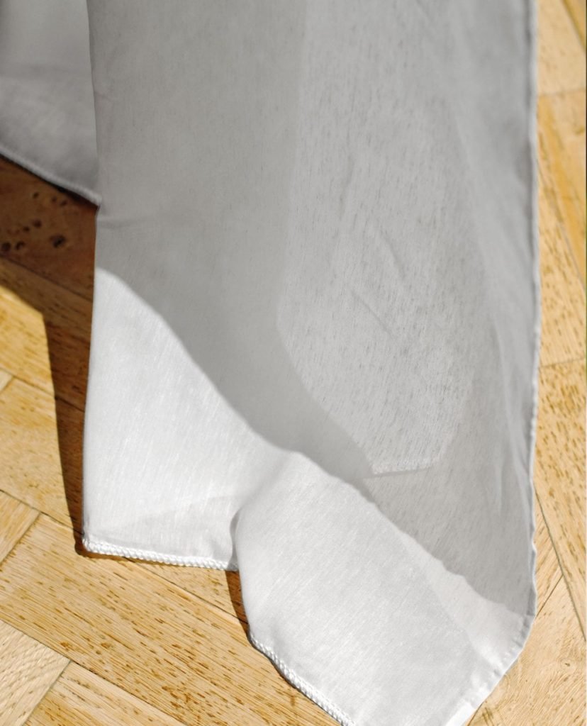 Finesse Haze Linen Mix White Voile Curtain M2M