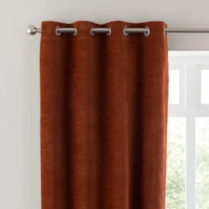 Genoa Chenille Blackout Eyelet Curtains