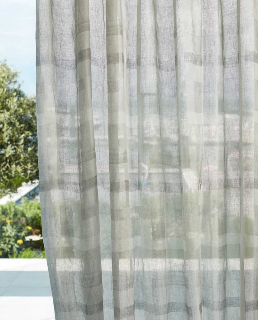 Harlequin Ertha Checked Sheer Voile Curtain M2M