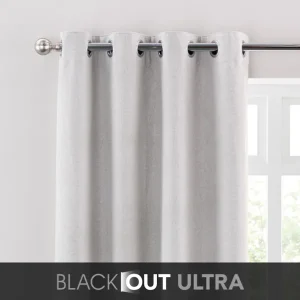 Luna Brushed Ultra Blackout Eyelet Curtains
