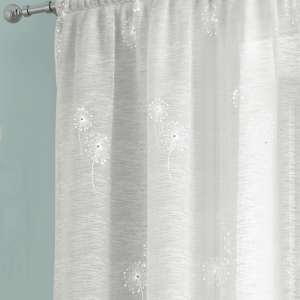 Starburst Sheer White Voile Panel