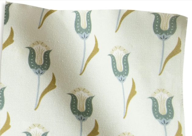 Annabelle Peacock Custom Blue Green Curtain