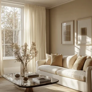 Cream Pencil Pleat Curtains