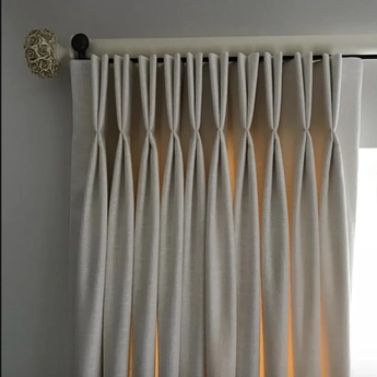 Double Pencil Pleat Curtains