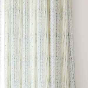 Julia Custom Blue Green Curtain