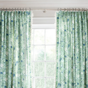 Lulie Parsley Custom Blue Green Curtain For Kitchen