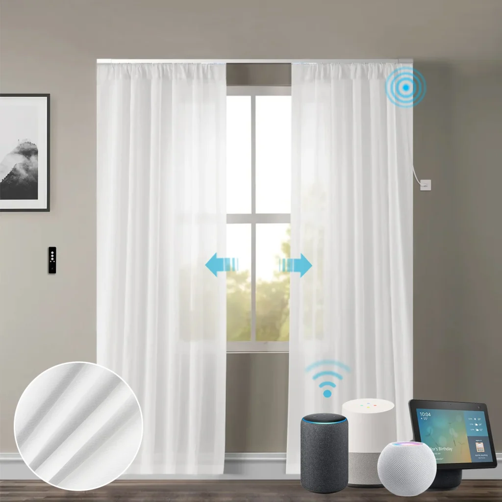 Smart Wings Motorized Drapery Sheer