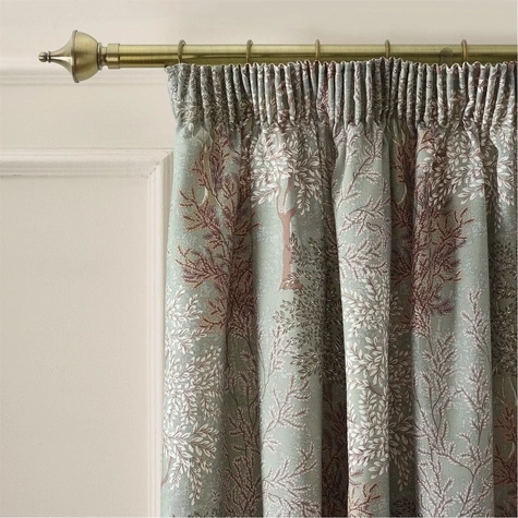 Trees Lined Pencil Pleat Curtains