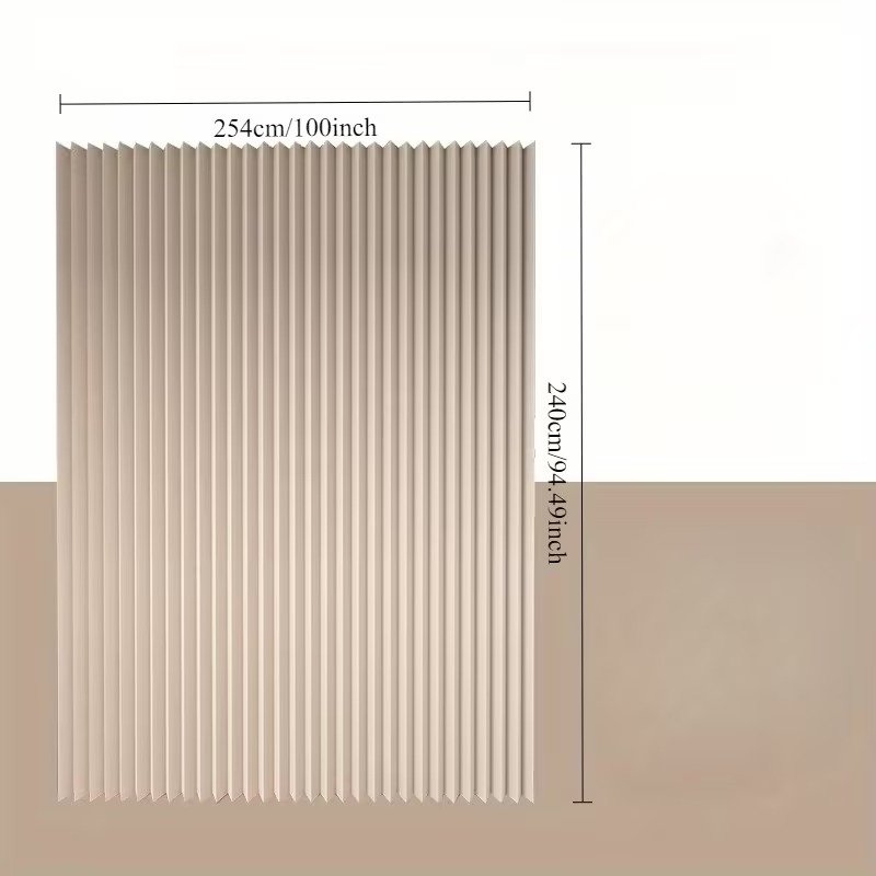 Folding Room Partition Curtain with Ball Rings