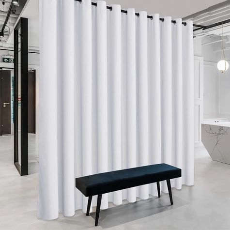 Luxury Office Ripple fold curtains for noiseless window covering, ideal for boardrooms