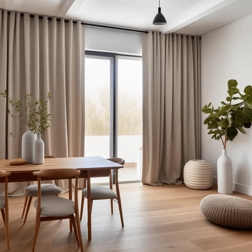 Dining Room Linen Curtains