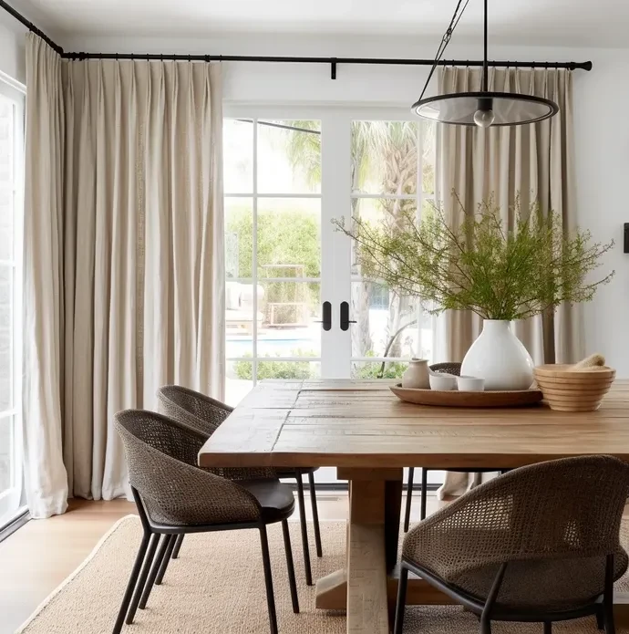 Stylish Dining Room Curtains